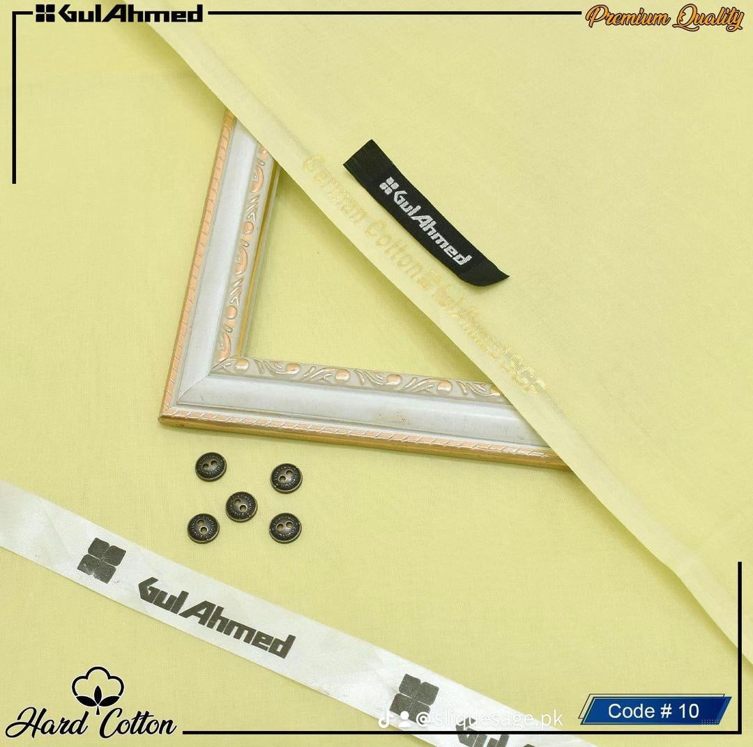 Menβs unstitched hard cotton plain suit